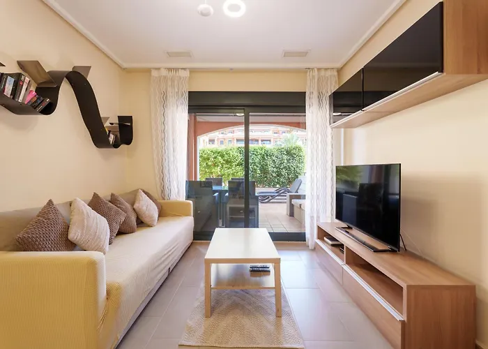 Hogar Brisa De Marinas Acogedor Con Amplia Terraza Y Acceso Directo A Piscinas-comfortable With Spacious Terrace And Direct Pool Access Lejlighed *